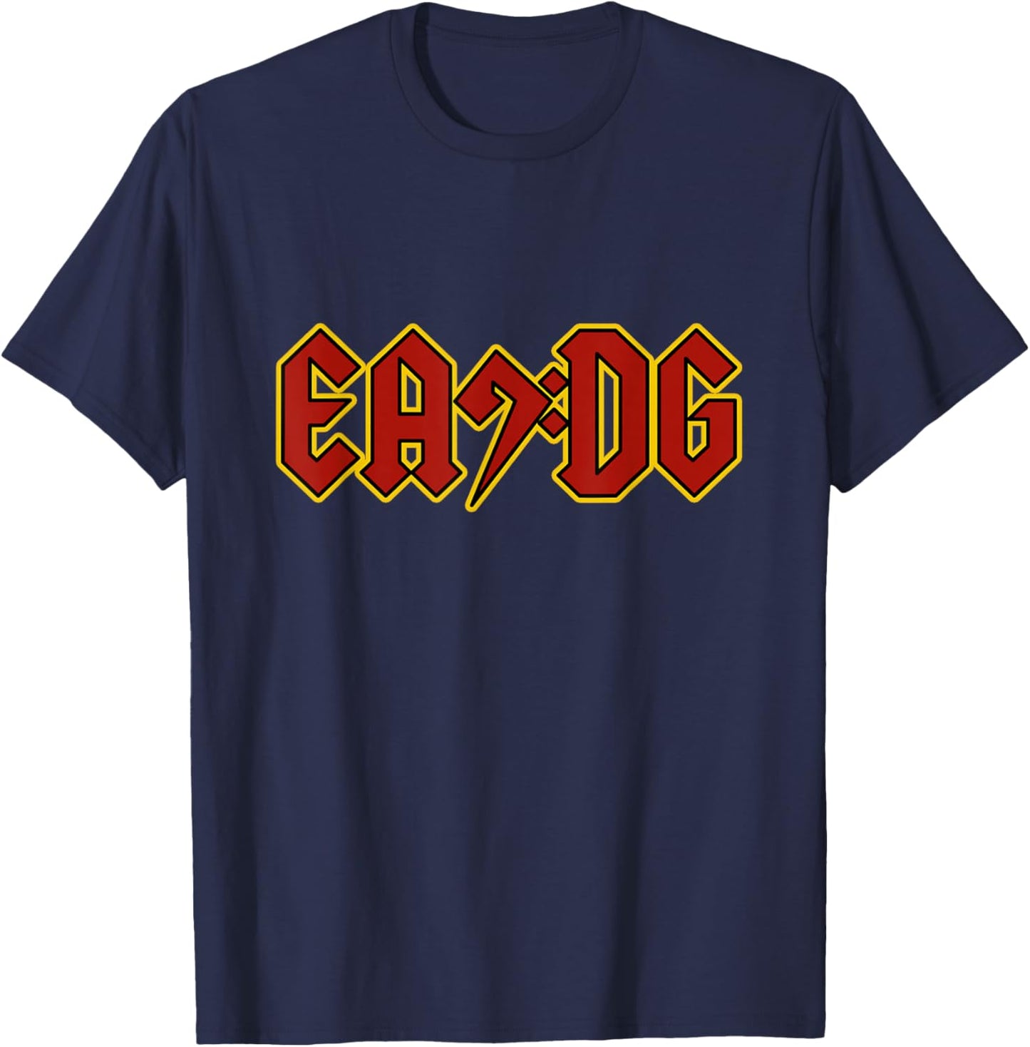 Bass Guitar EADG Bass Clef for Bassist T-Shirt - T-Shirt | Navy