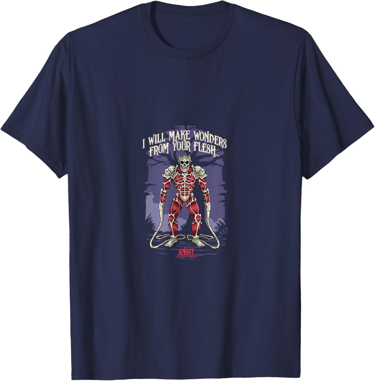 Angst: Fear the Unknown - Flesh Weaver T-Shirt - T-Shirt | Navy