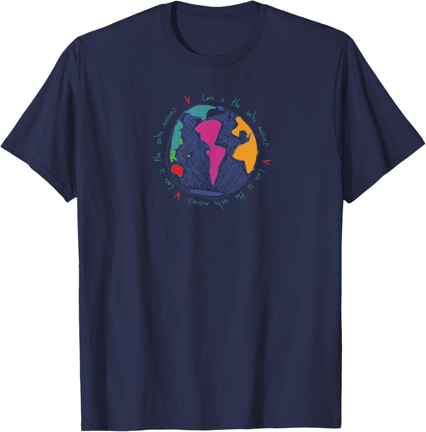 Coldplay Love is the Only Answer Amazon Exclusive T-Shirt - T-Shirt | Navy