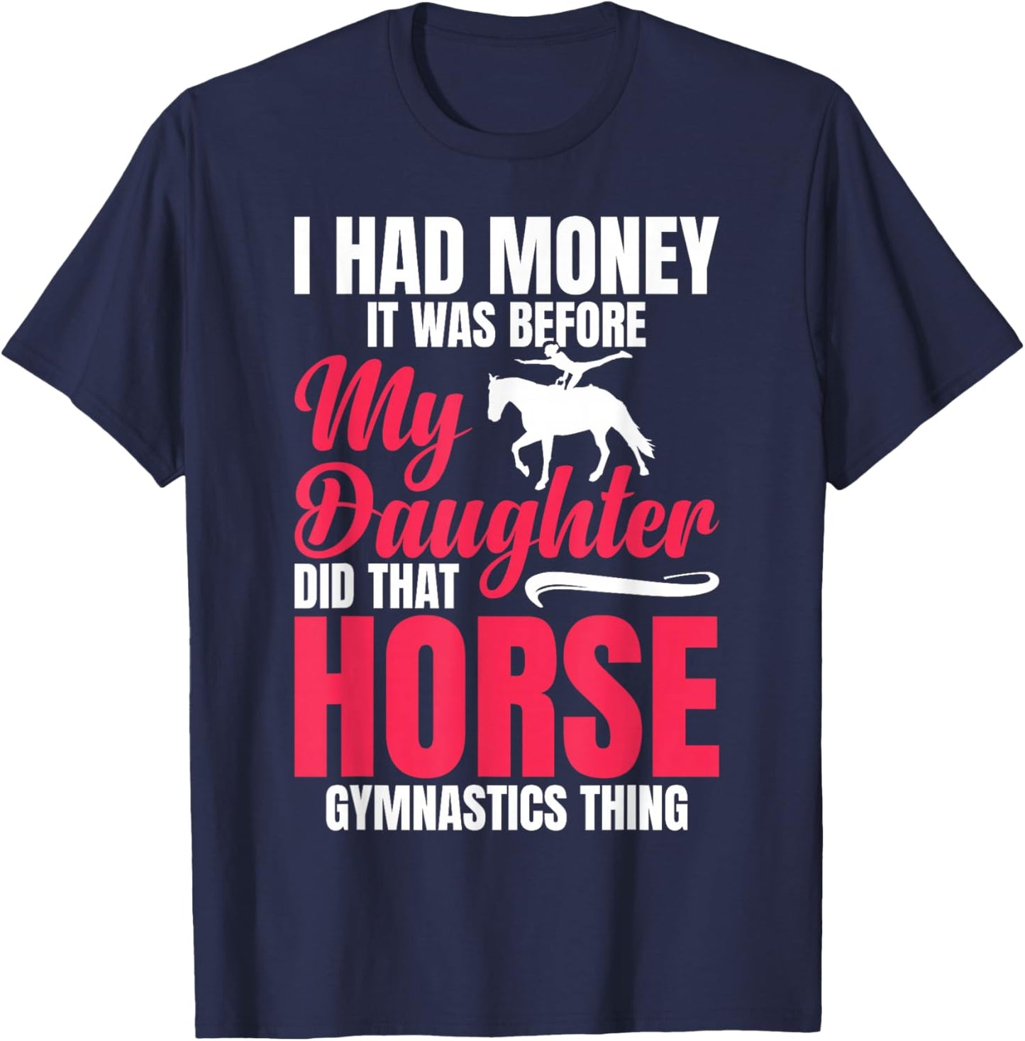 Horse Vaulter Mama Artistic Equestrian Horse Vaulting Mom T-Shirt - T-Shirt | Navy