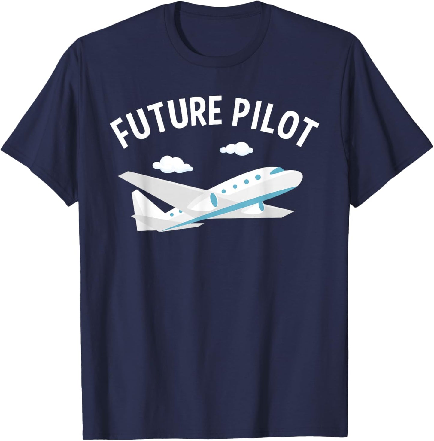 Future Pilot Art Women Kids Aviation Airplane Pilot T-Shirt - T-Shirt | Navy