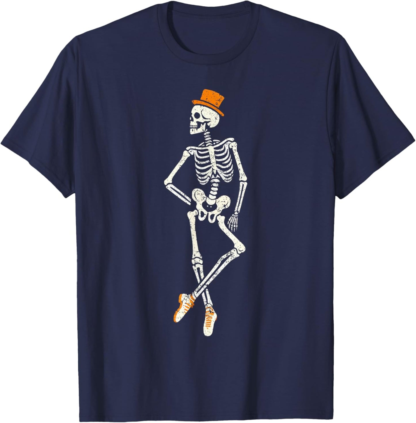 Halloween Skeleton Tap Dance - Ballet Dance teacher T-Shirt - T-Shirt | Navy