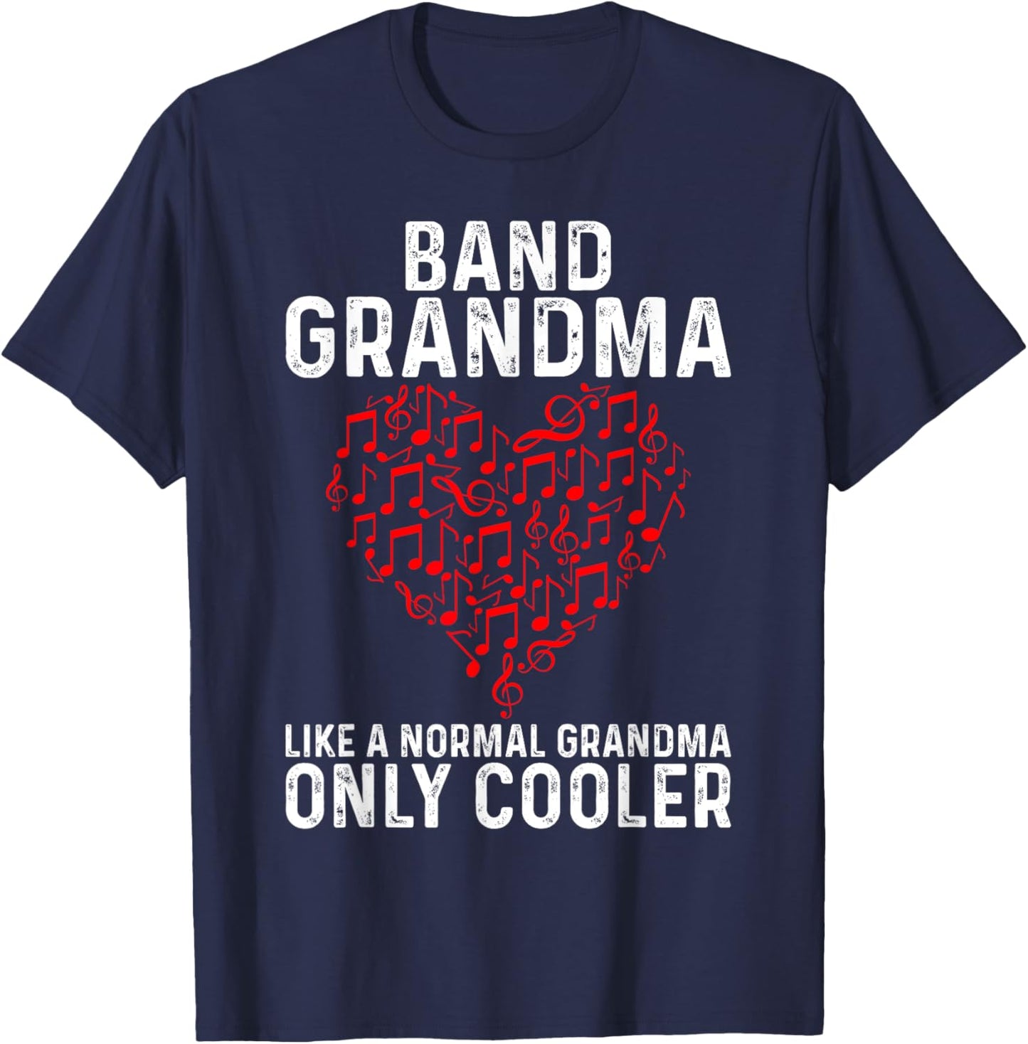 Funny Marching Band Grandma Music Lover Percussion Mom T-Shirt - T-Shirt | Navy