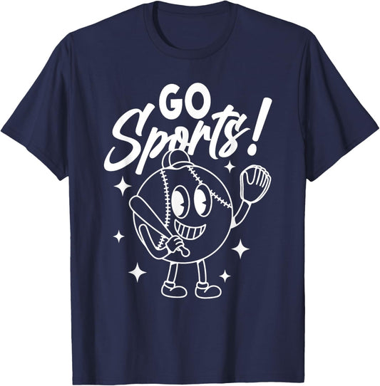 Go Sports Funny Sarcastic Saying Slogan Sarcastic Football T-Shirt - T-Shirt | Navy