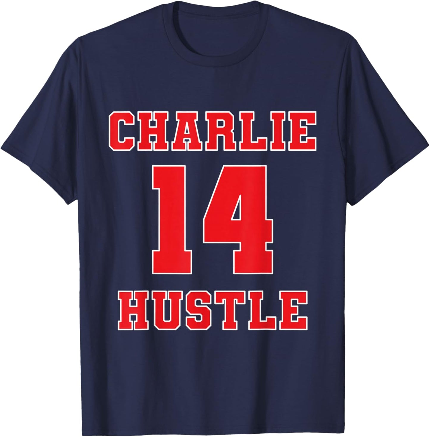 Charlie Hustle 14 T-Shirt - T-Shirt | Navy