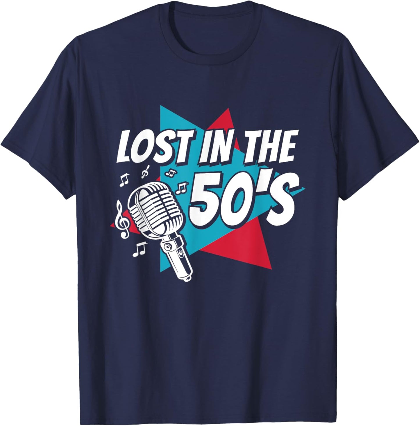 Lost In The 50's Sock Hop Dance Rock N Roll 50s T-Shirt - T-Shirt | Navy