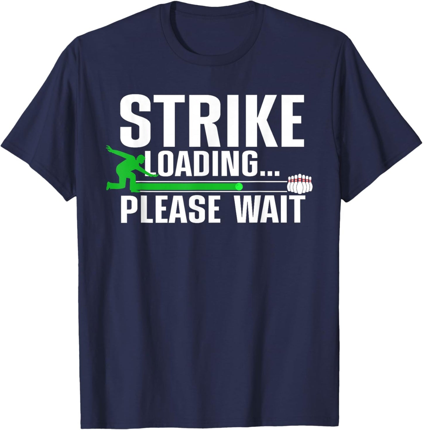 Funny Bowling Design Women Kids Bowling Lover Bowler T-Shirt - T-Shirt | Navy