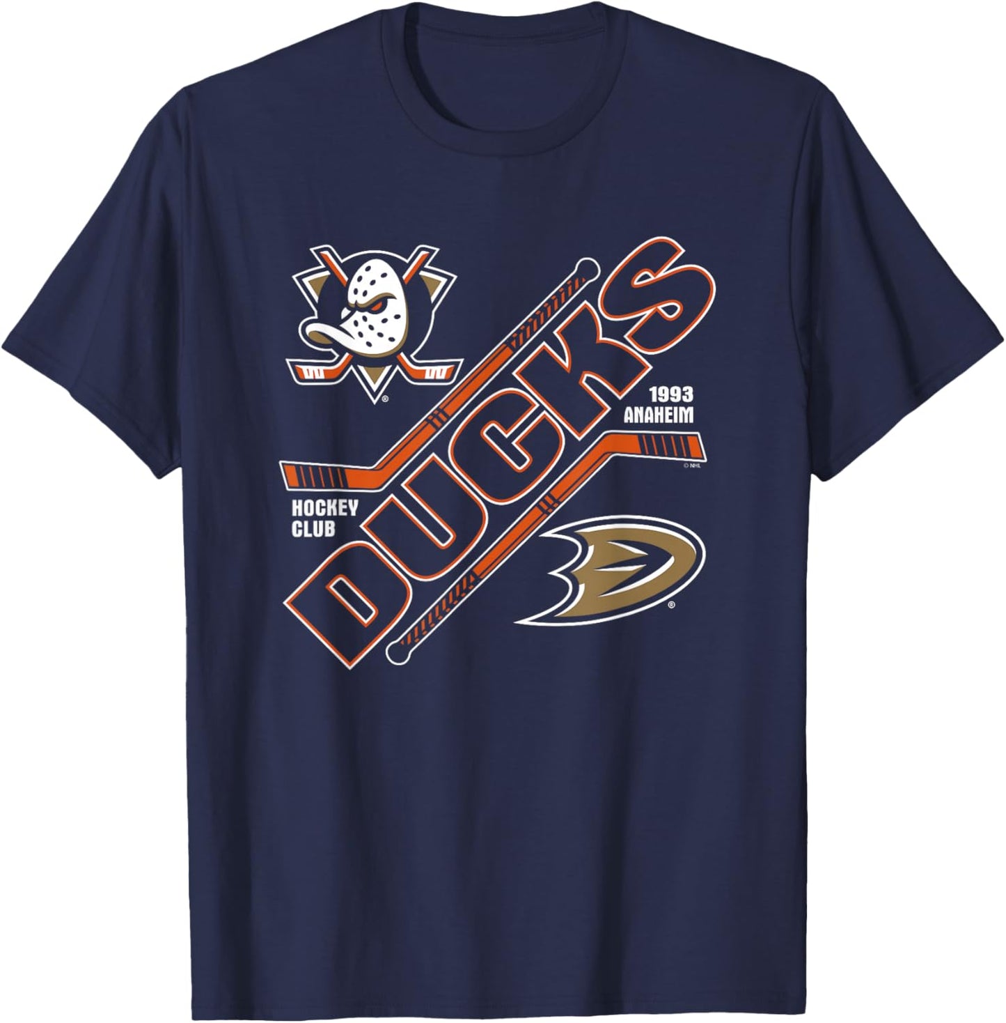 Anaheim Ducks Force Black Officially Licensed T-Shirt - T-Shirt | Navy