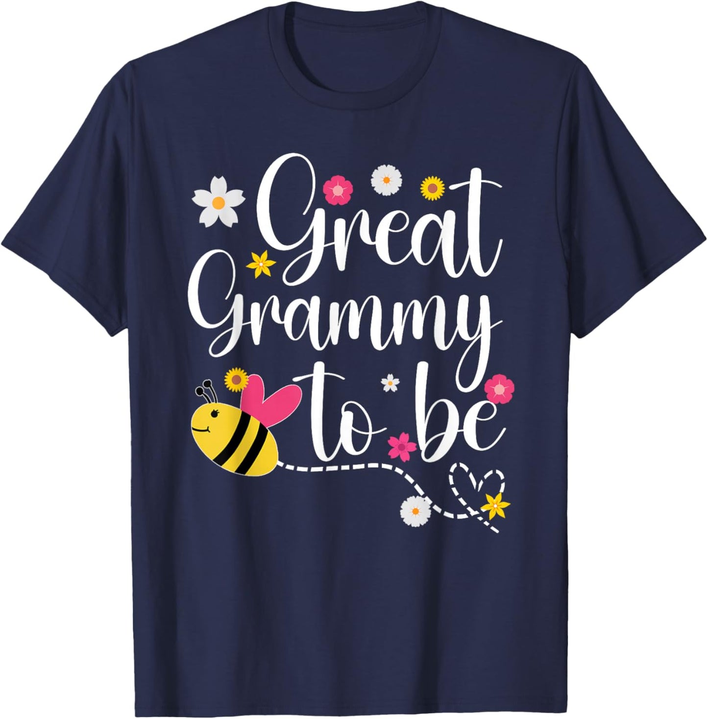 Future Great Grammy To Be Promoted To Great Grammy T-Shirt - T-Shirt | Navy