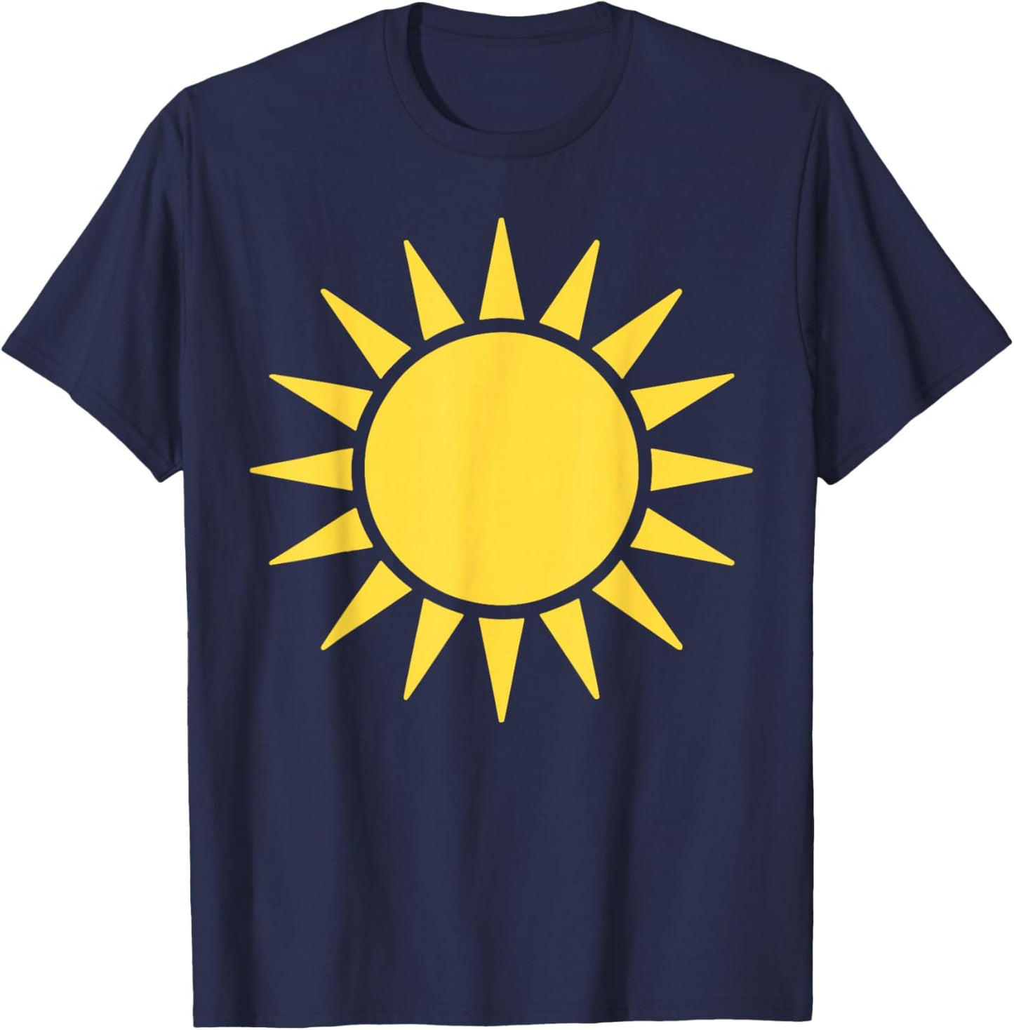 Sun Shirt Adult Kids Men Women Sun Costume T-Shirt - T-Shirt | Navy