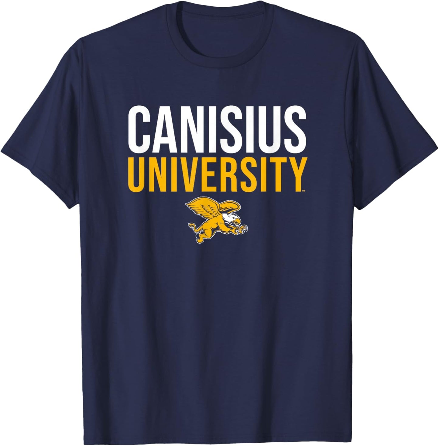 Canisius University Golden Griffins Stacked T-Shirt - T-Shirt | Navy