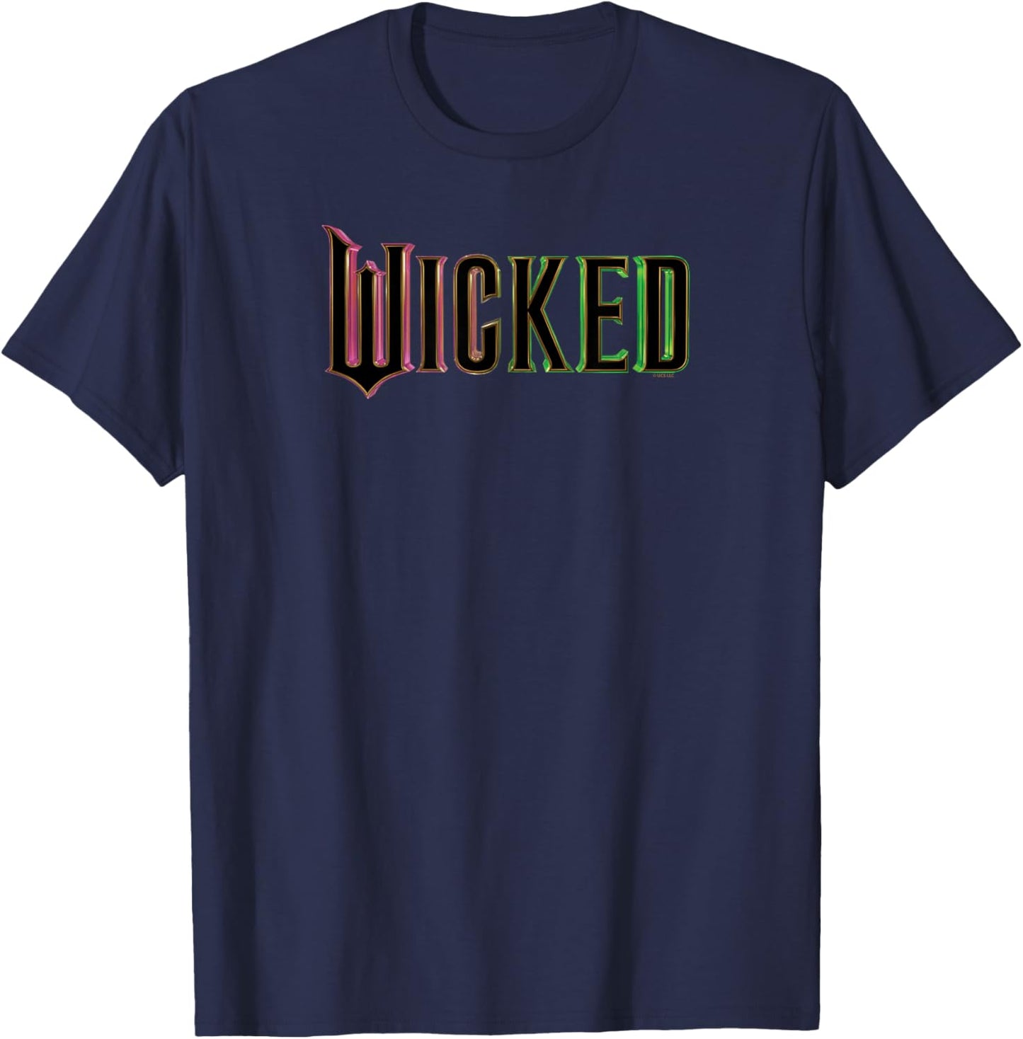 Wicked Pink and Green Logo T-Shirt - T-Shirt | Navy
