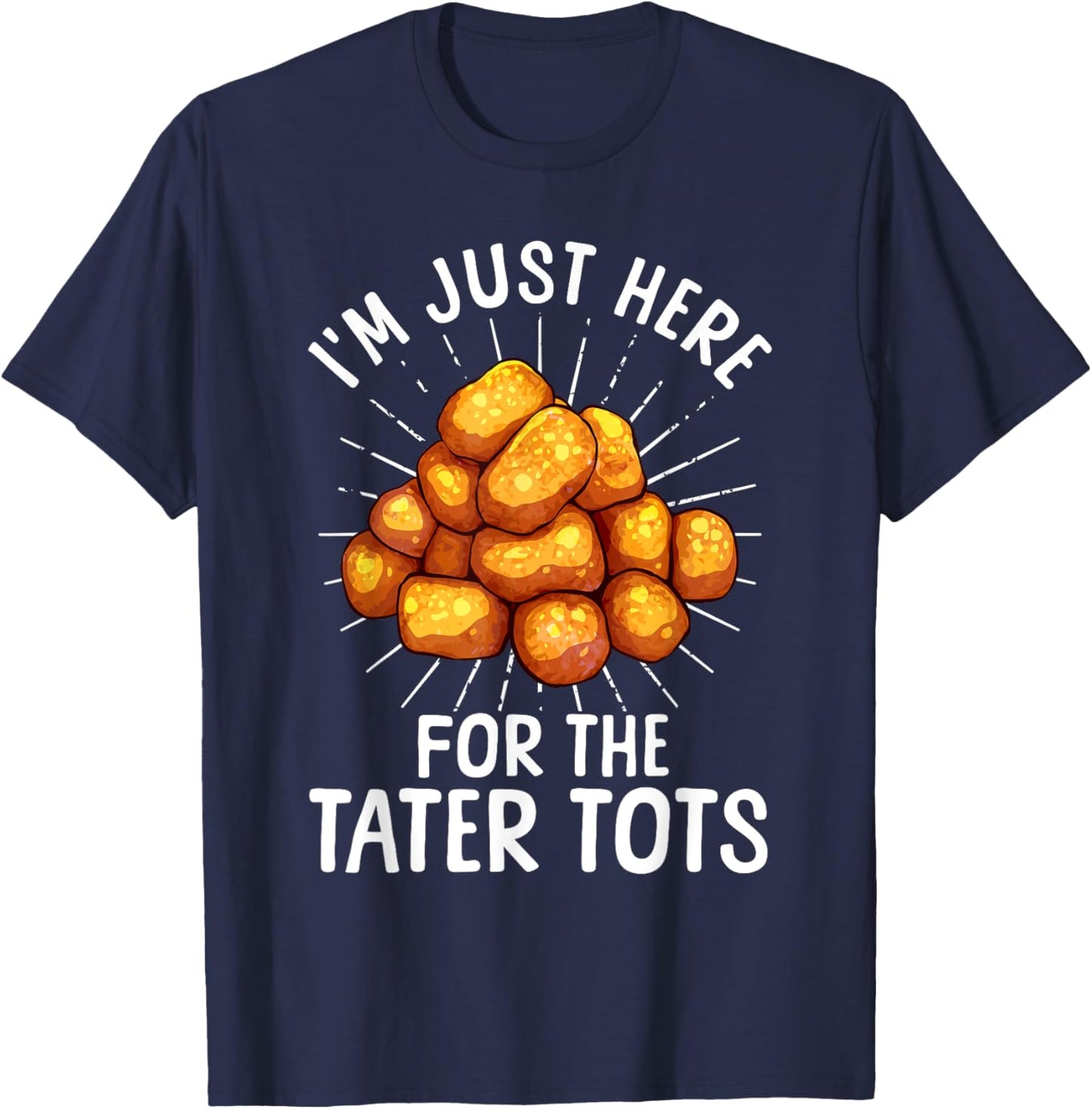 Tater Tot Design Women Kids Toddlers Tater Tot Lover T-Shirt - T-Shirt | Navy