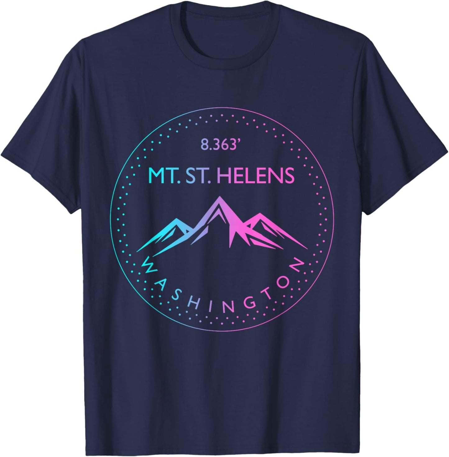 Mt. St. Helens Washington Mountaineering Hiking Climber T-Shirt - T-Shirt | Navy