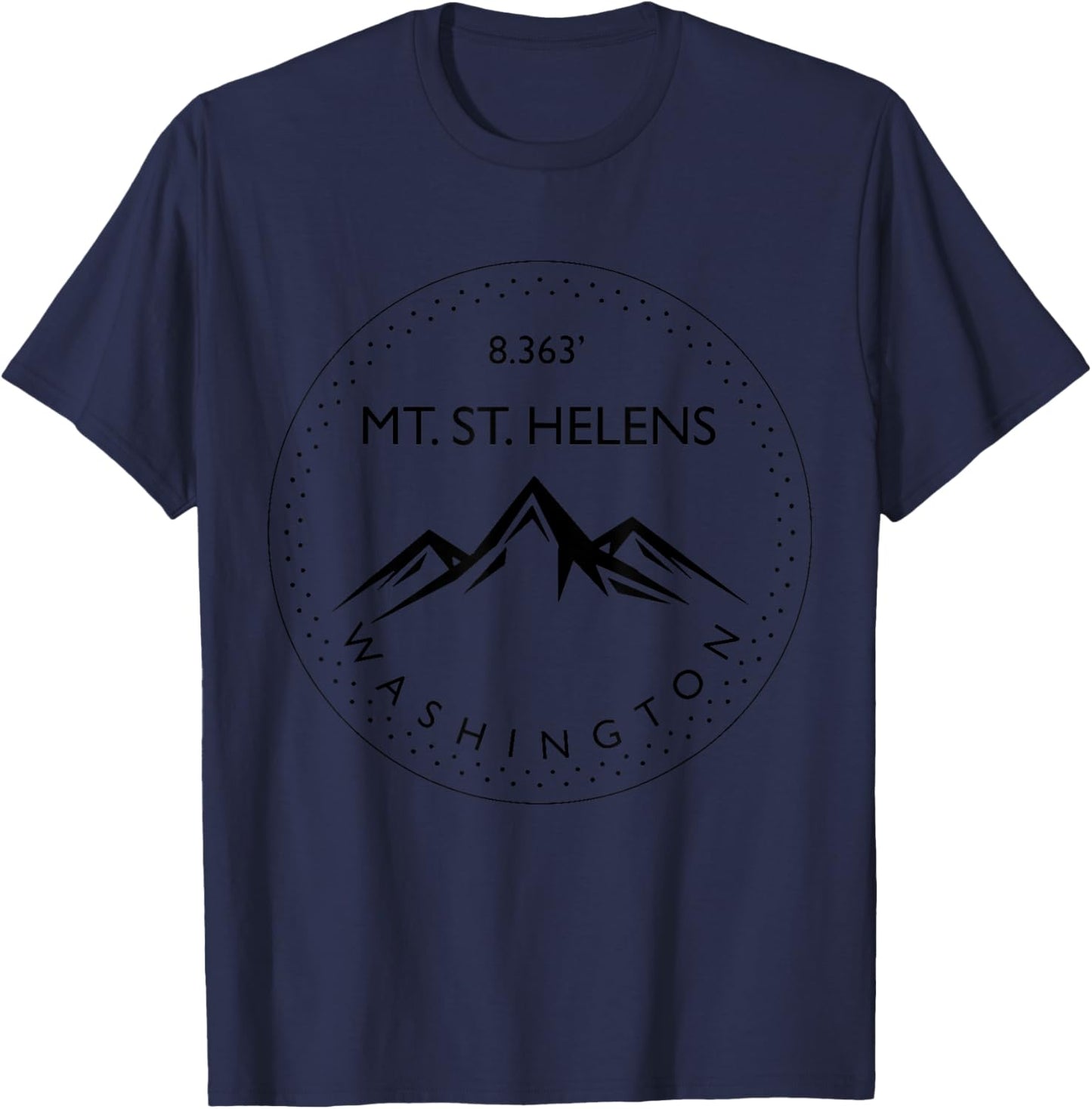 Mt. St. Helens Washington Mountaineering Hiking Climber T-Shirt - T-Shirt | Navy