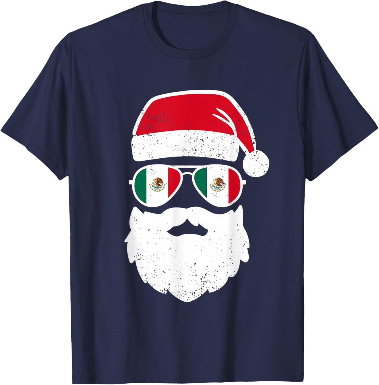 Funny Mexican Christmas Pajama Funny Mexican Matching Family T-Shirt - T-Shirt | Navy