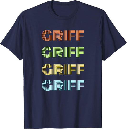Best Name Ever Best Griff Ever -Kids Black Small Modern Wedding Classic All Occasions Cotton Blend Machine Wash T-Shirt - T-Shirt | Navy