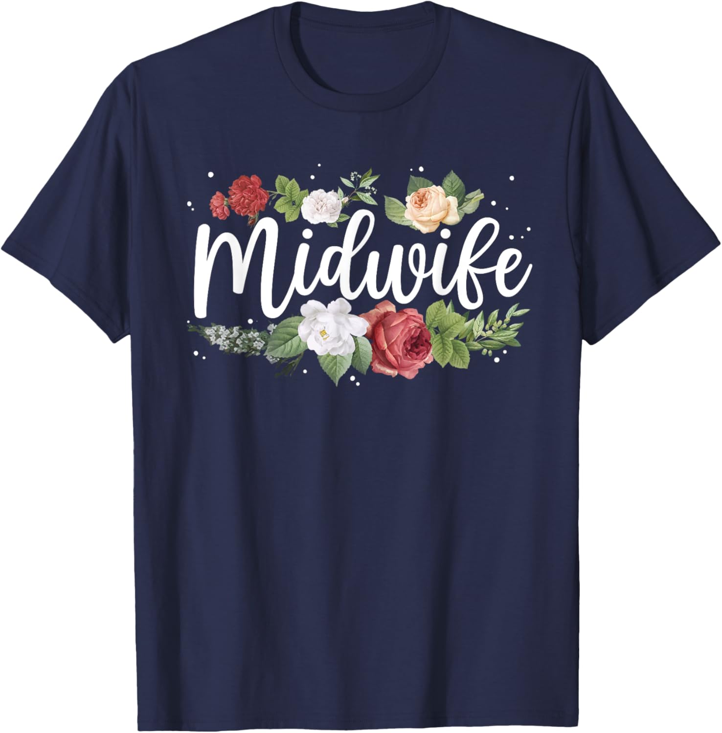 Cool Midwife Design Girls Midwifery Birth Midwife T-Shirt - T-Shirt | Navy