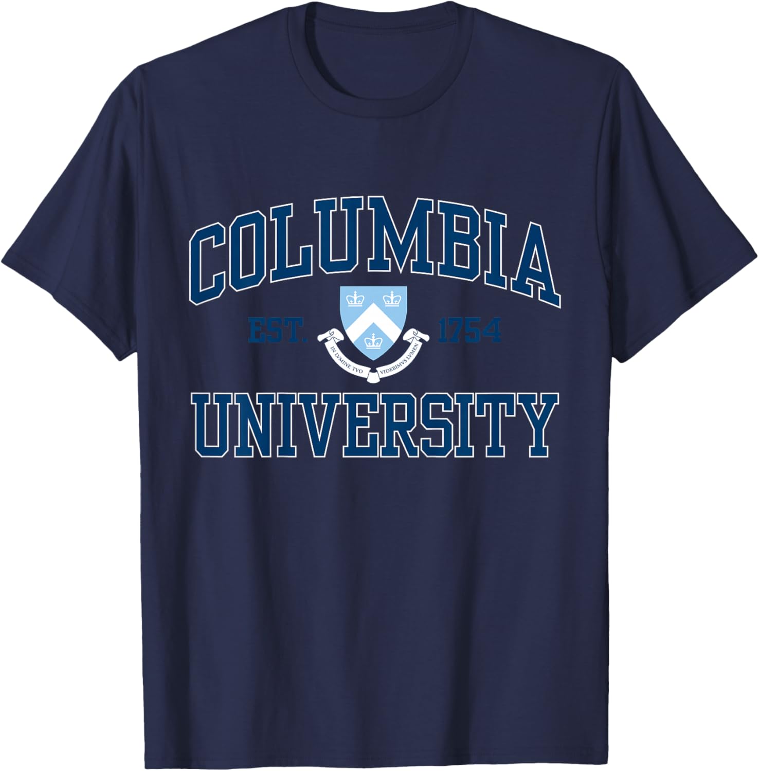 Kids Columbia Arch Over Crest EST. 1754 Light Blue | Columbia T-Shirt - T-Shirt | Navy