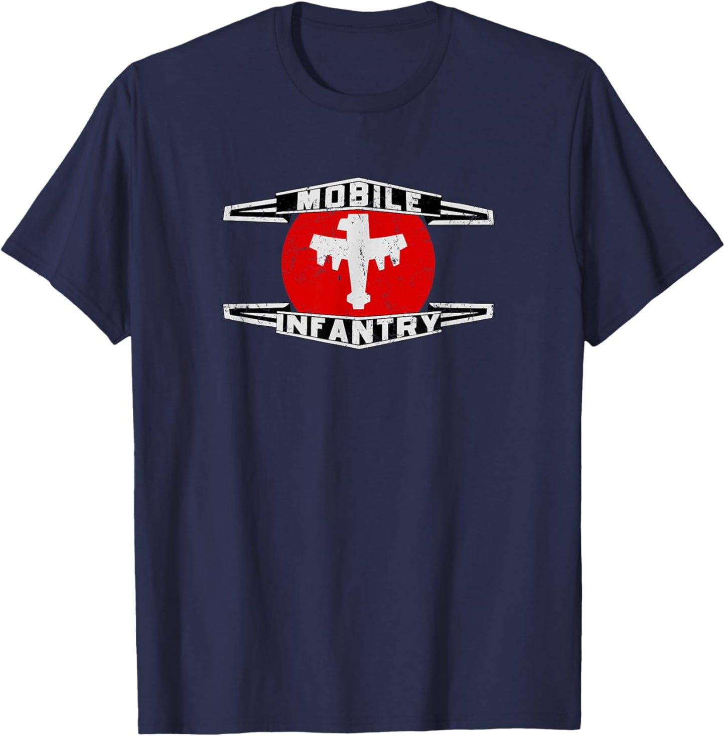 Mobile Infantry - Pre-distressed - Starship T-Shirt - T-Shirt | Navy