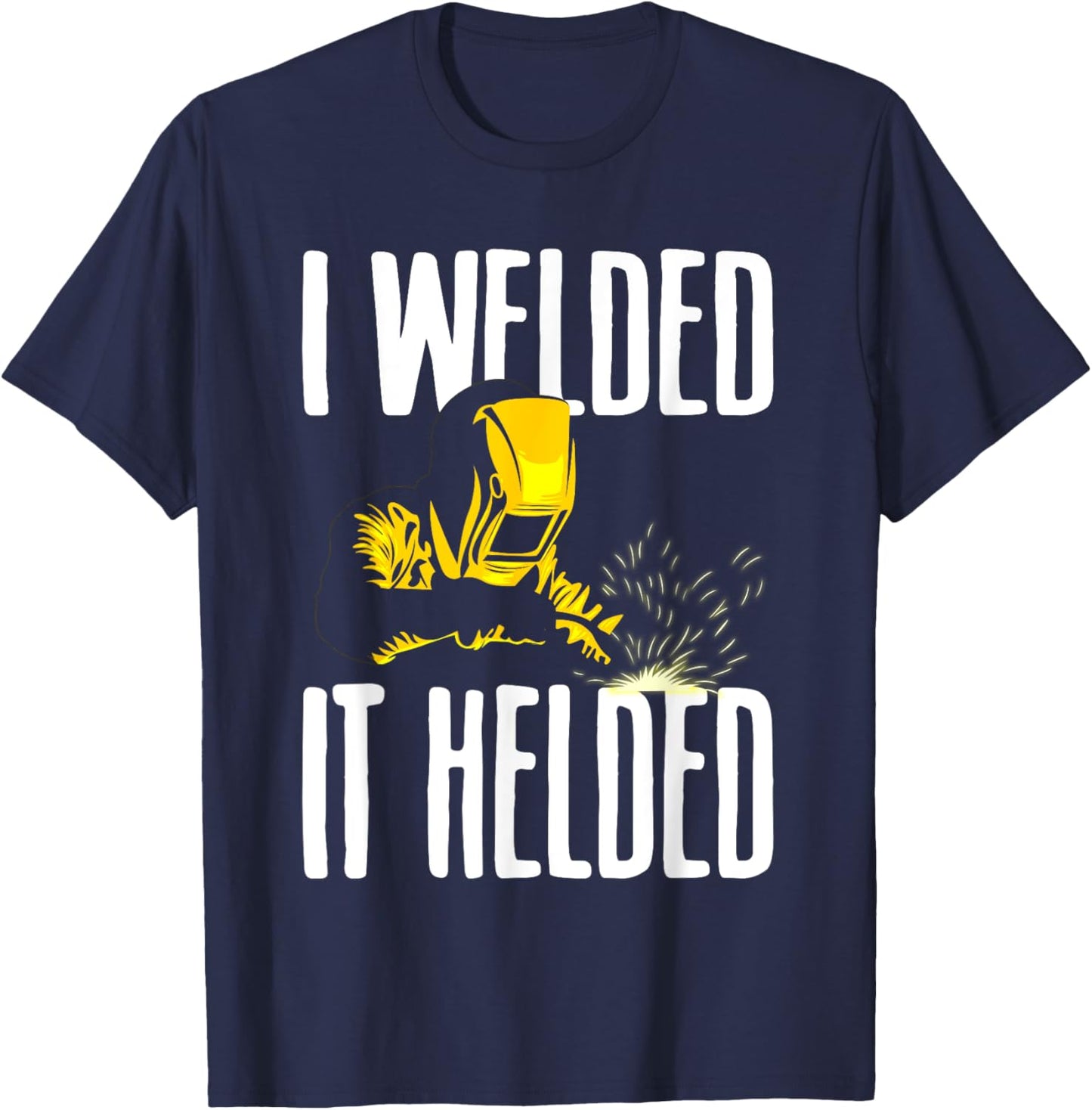 Unique Welding Art Women TIG & MIG Welder Welding T-Shirt - T-Shirt | Navy