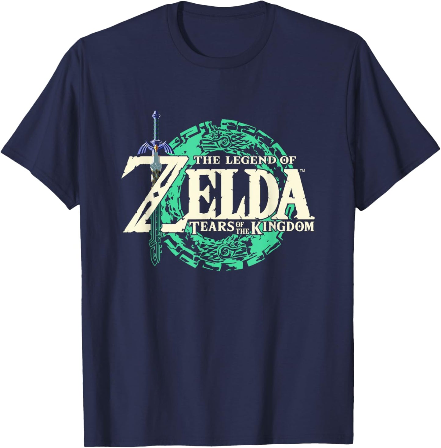 The Legend of Zelda Tears of the Kingdom Front Back Portrait T-Shirt - T-Shirt | Navy
