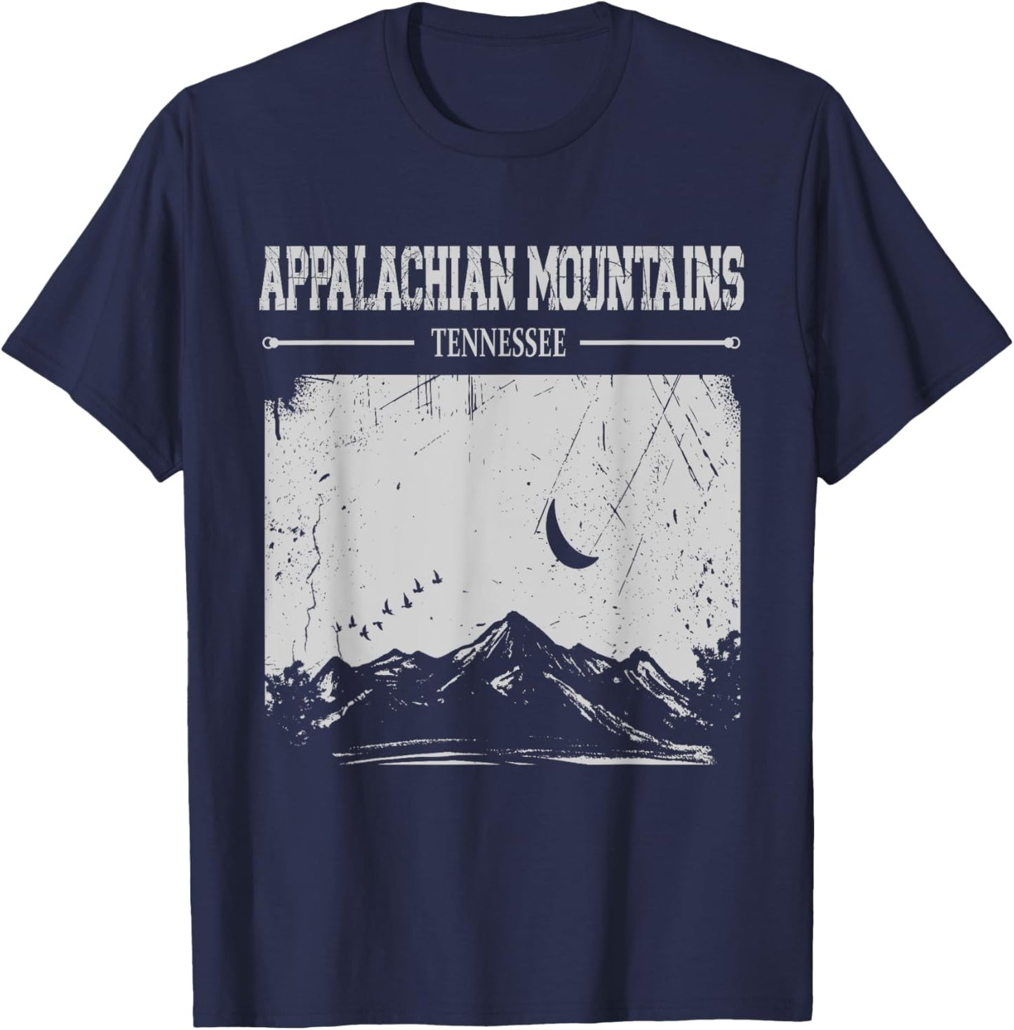 Appalachian Mountains Tennessee Trail USA Nature Hiking T-Shirt - T-Shirt | Navy