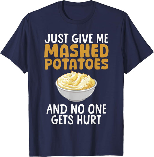 Funny Mashed Potato Design Women Mash Mashed Potato T-Shirt - T-Shirt | Navy