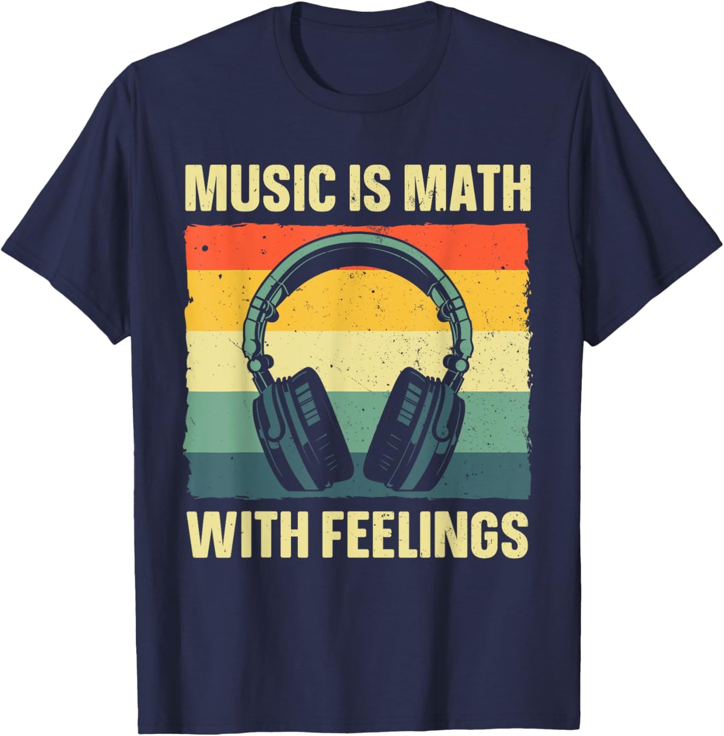 Funny Music Art Women Music Teacher Themed Gag Music T-Shirt - T-Shirt | Navy