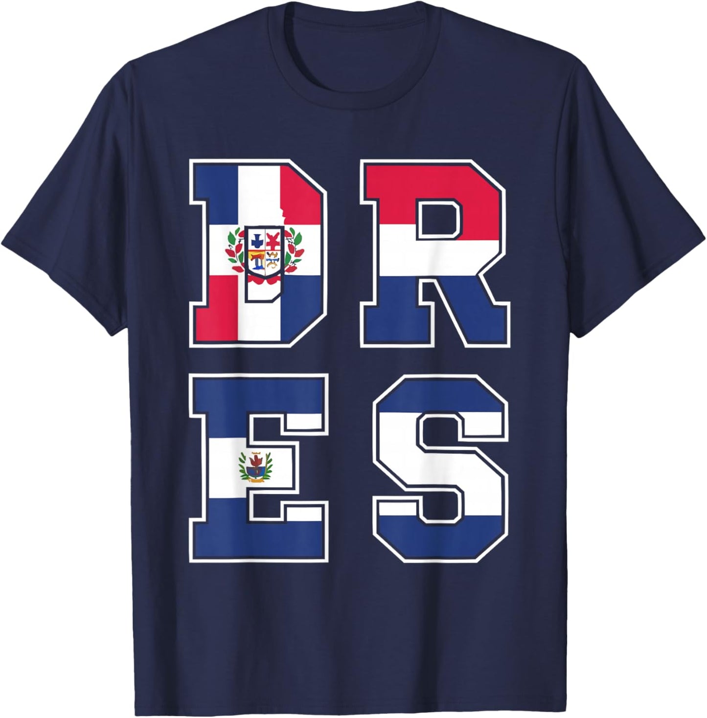 Dominican Salvadorian El Salvador Dominican Republic T-Shirt - T-Shirt | Navy
