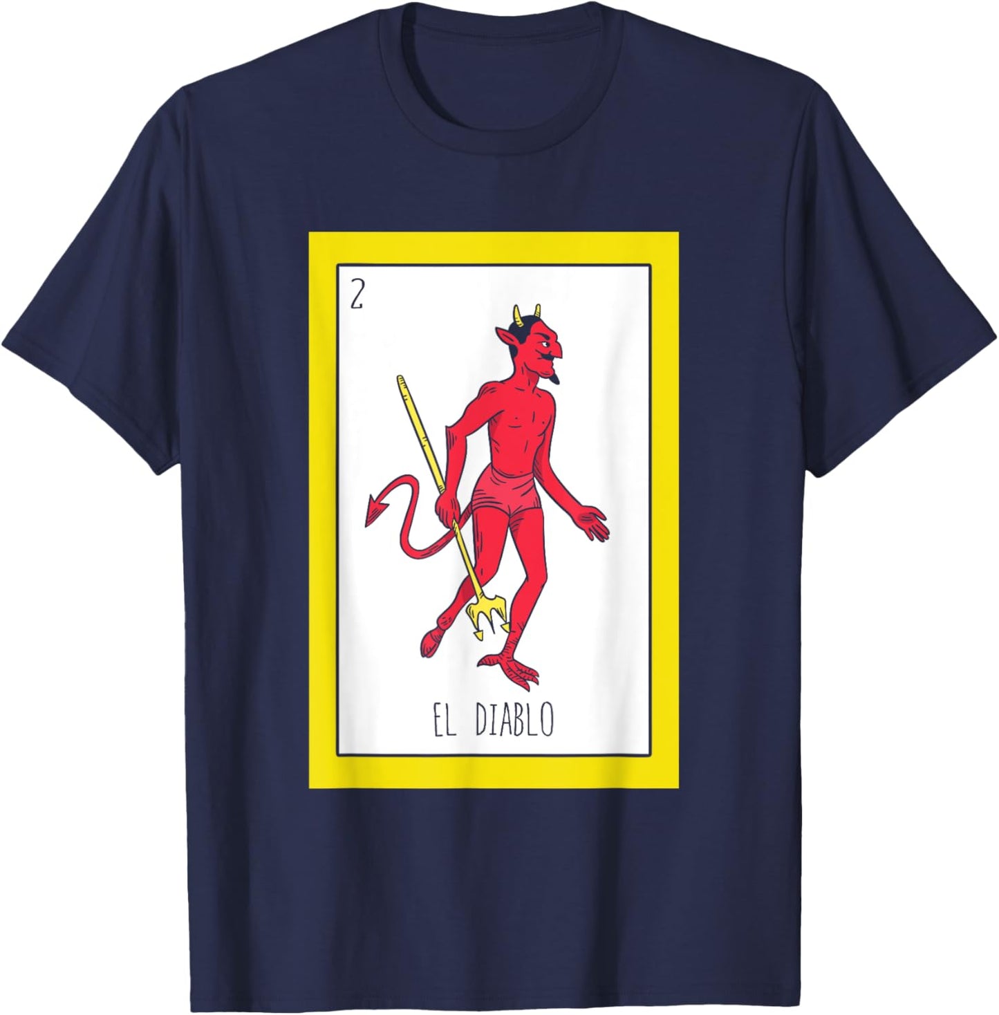 El Diablo Card T-Shirt - T-Shirt | Navy