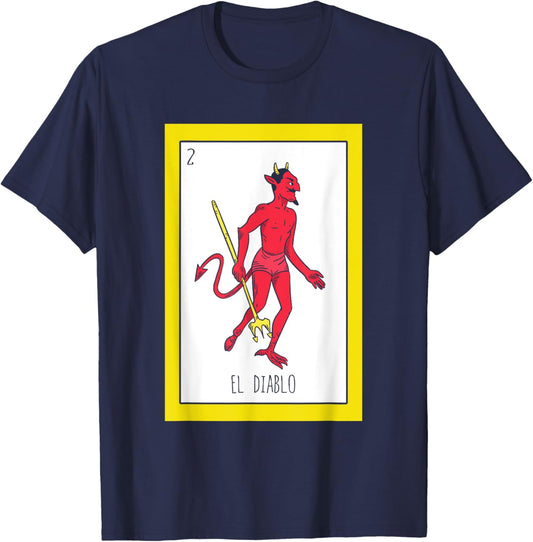 El Diablo Card T-Shirt - T-Shirt | Navy