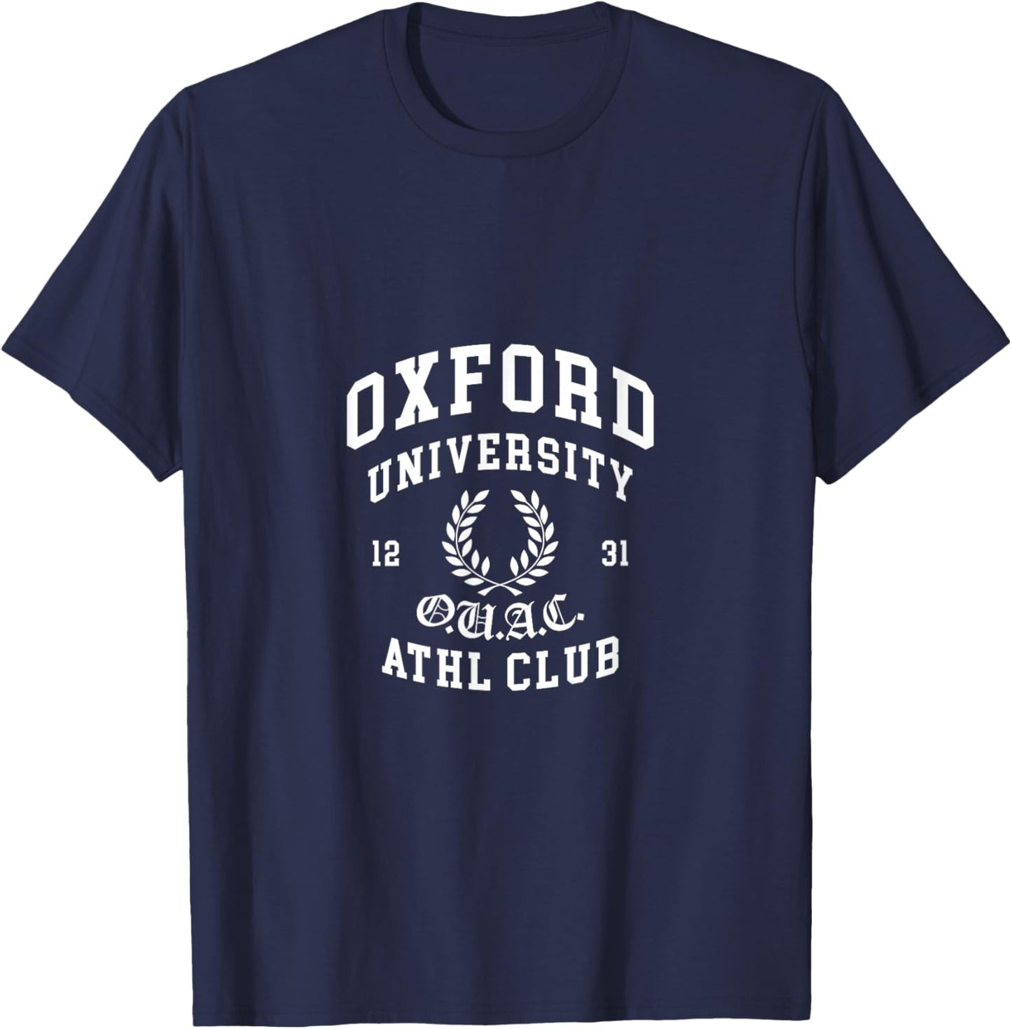 Oxford University Athletic Club Collegiate Varsity Apparel T-Shirt - T-Shirt | Navy