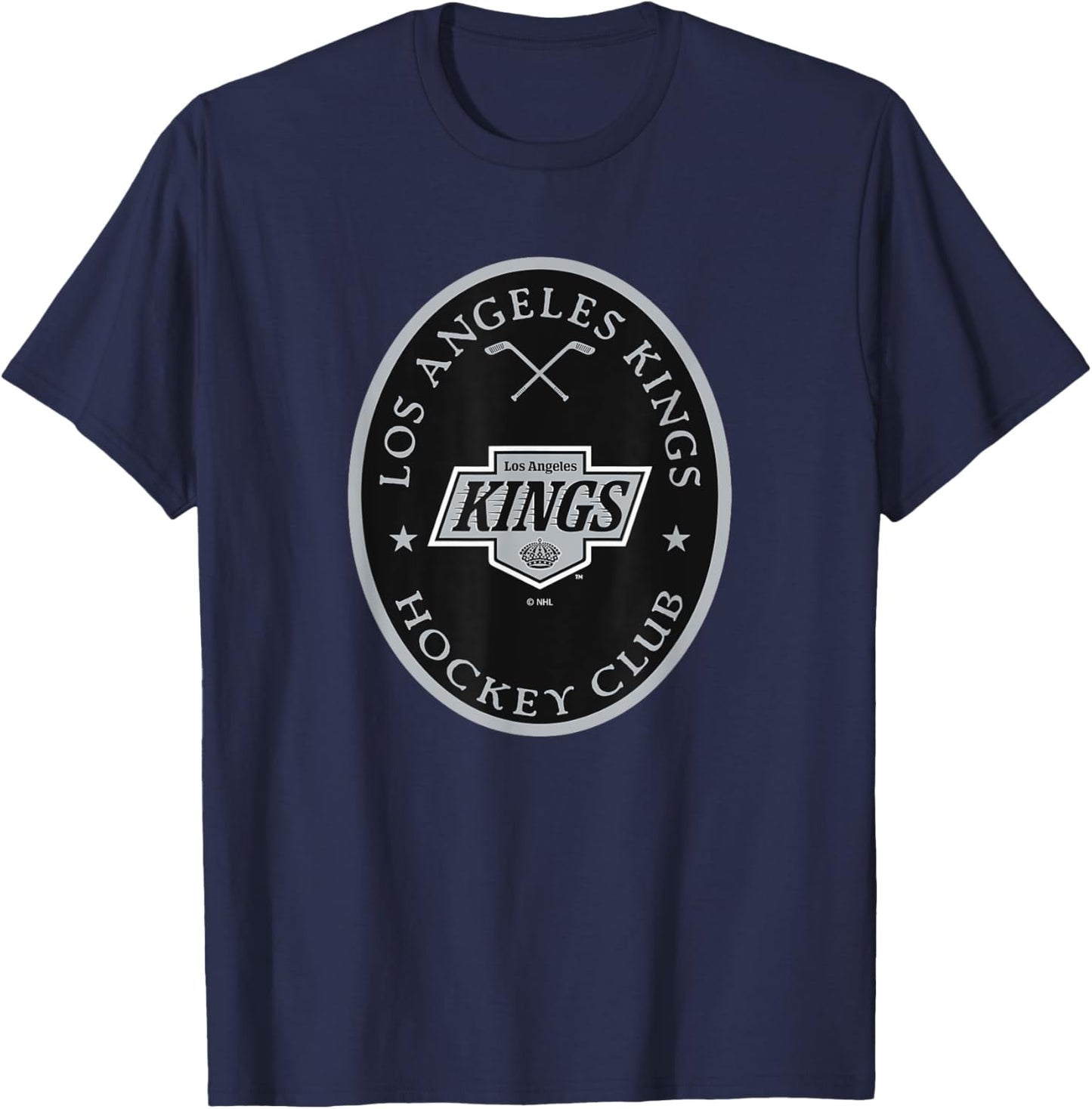 Los Angeles Kings Iconic Dark Heather Officially Licensed T-Shirt - T-Shirt | Navy