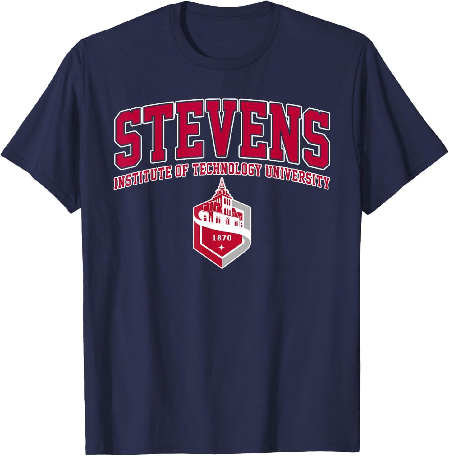 Stevens Institute of Technology University Vintage Sports T-Shirt - T-Shirt | Navy