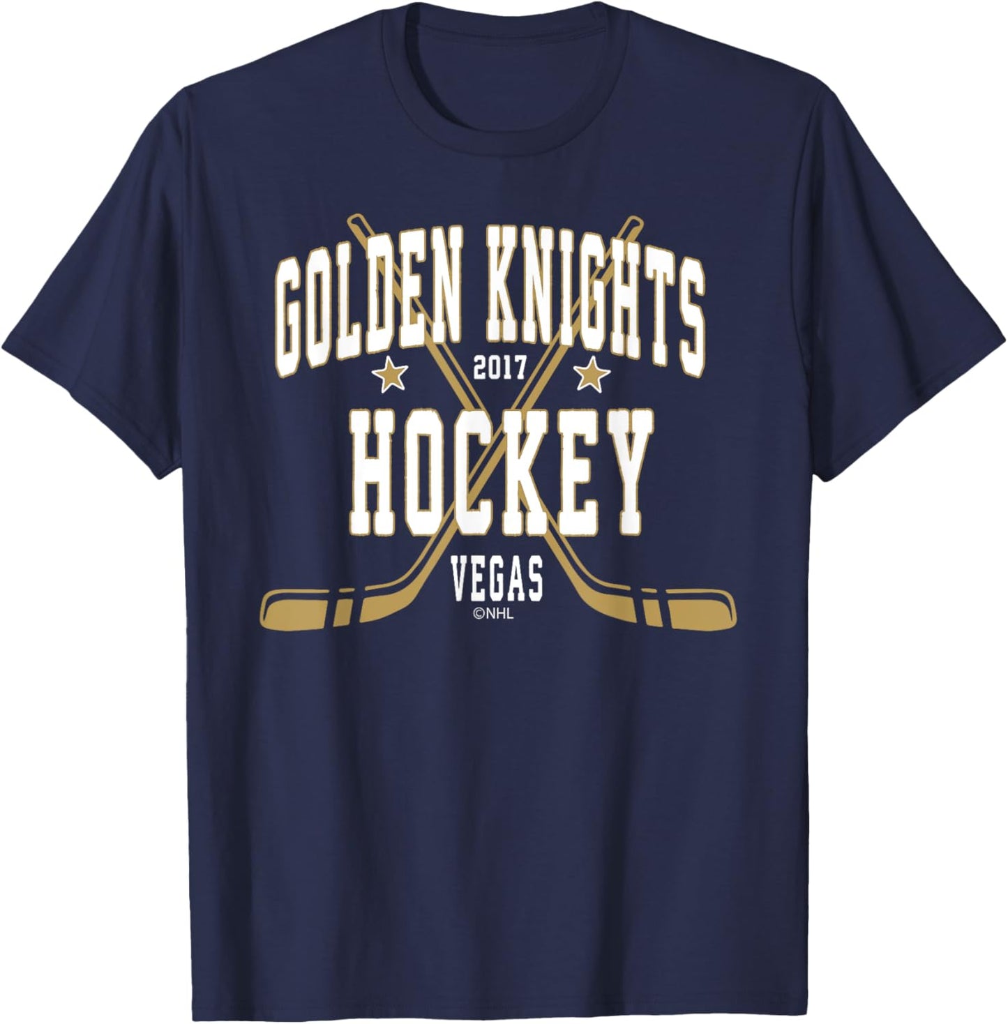 Vegas Golden Knights Stars Black Officially Licensed T-Shirt - T-Shirt | Navy