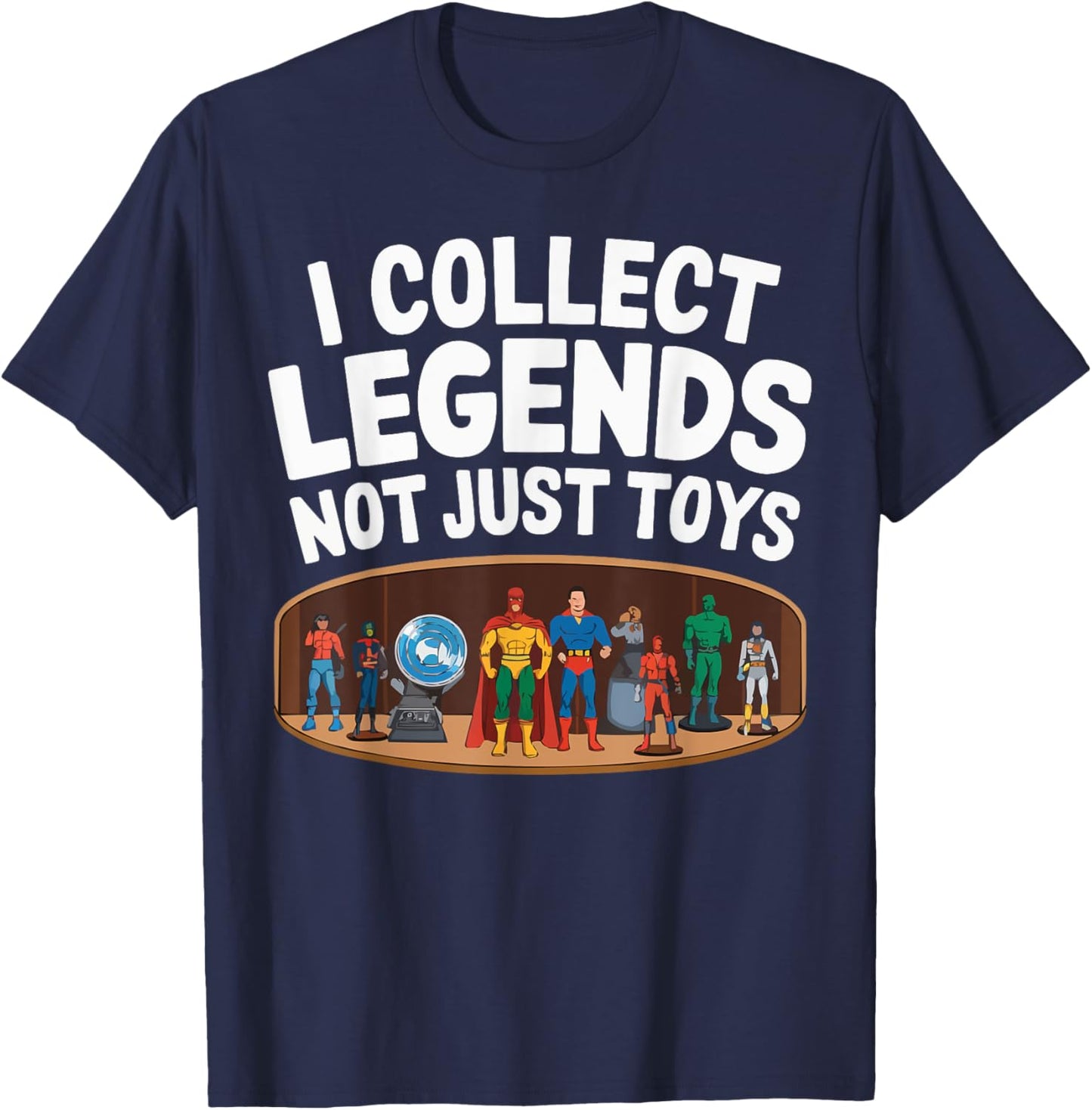 Action Figure Collector Toy Enthusiast Toy Collecting T-Shirt - T-Shirt | Navy