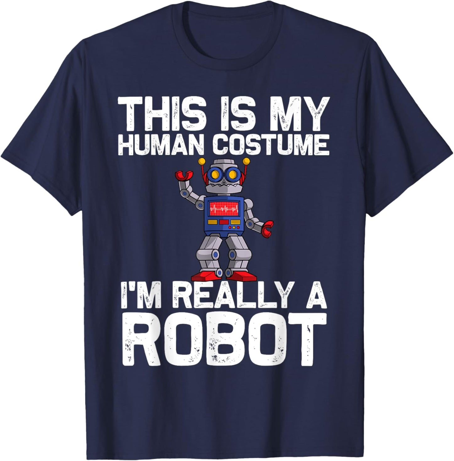 Robot Art Women Kids Robotics Engineer Robot Lover T-Shirt - T-Shirt | Navy