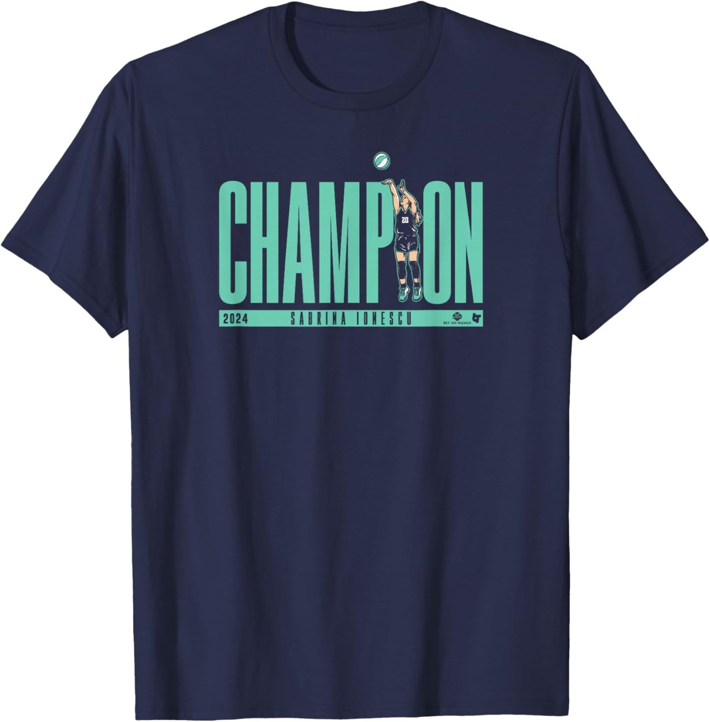 Sabrina Ionescu Champion - New York Basketball T-Shirt - T-Shirt | Navy
