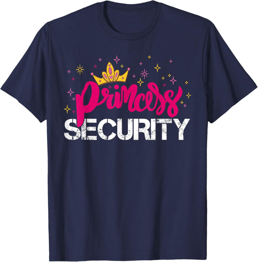 Princess Security Funny Graphic Halloween T-Shirt - T-Shirt | Navy