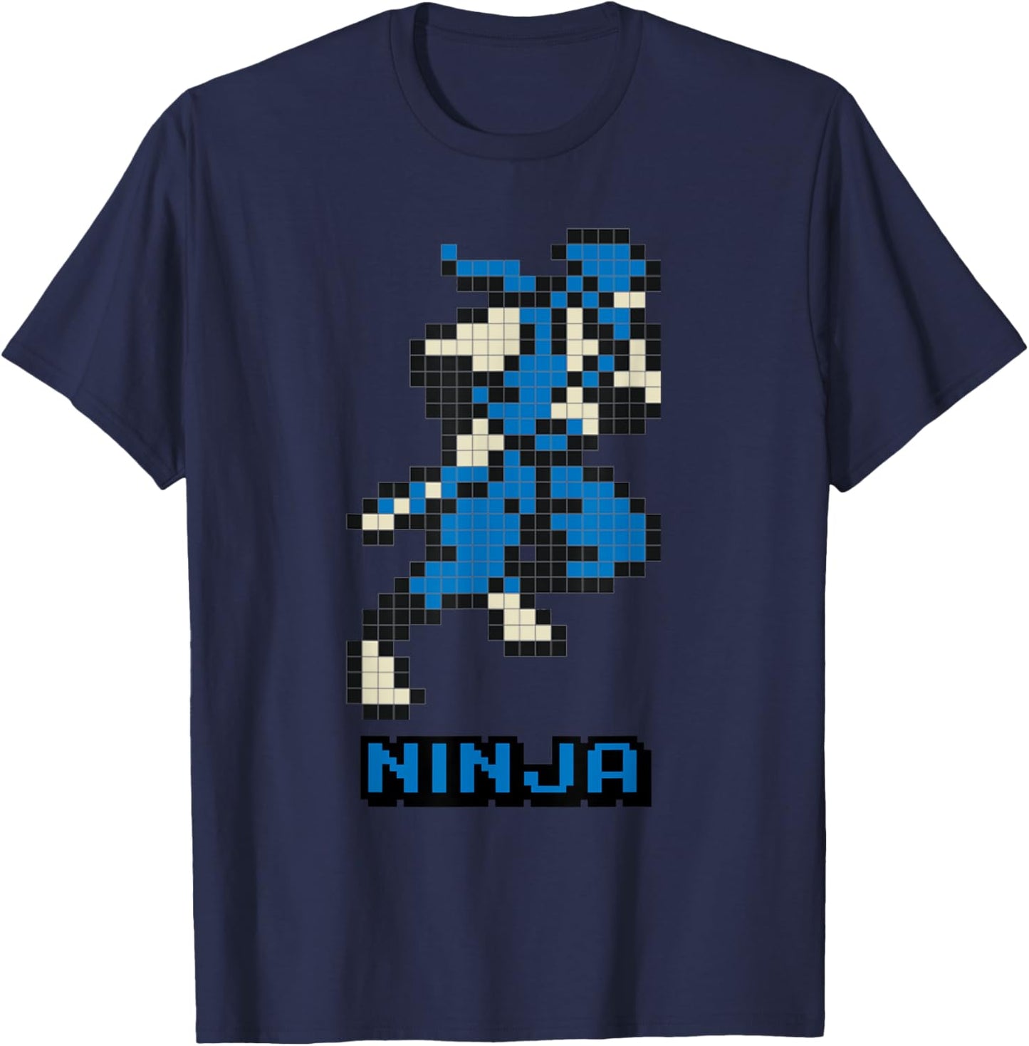 Ninja 8 bits game T-Shirt - T-Shirt | Navy