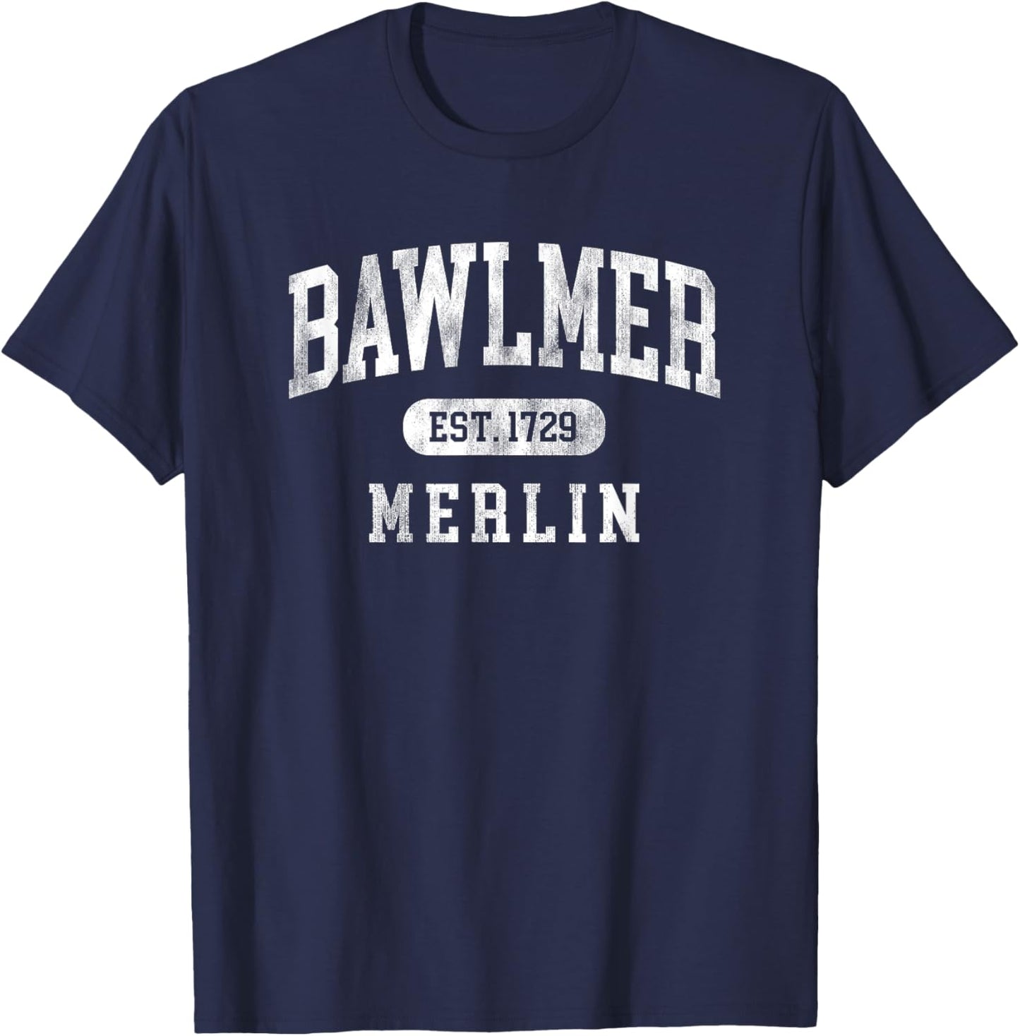 Bawlmer Merlin Charm City Funny Baltimore MD Slang Souvenir T-Shirt - T-Shirt | Navy