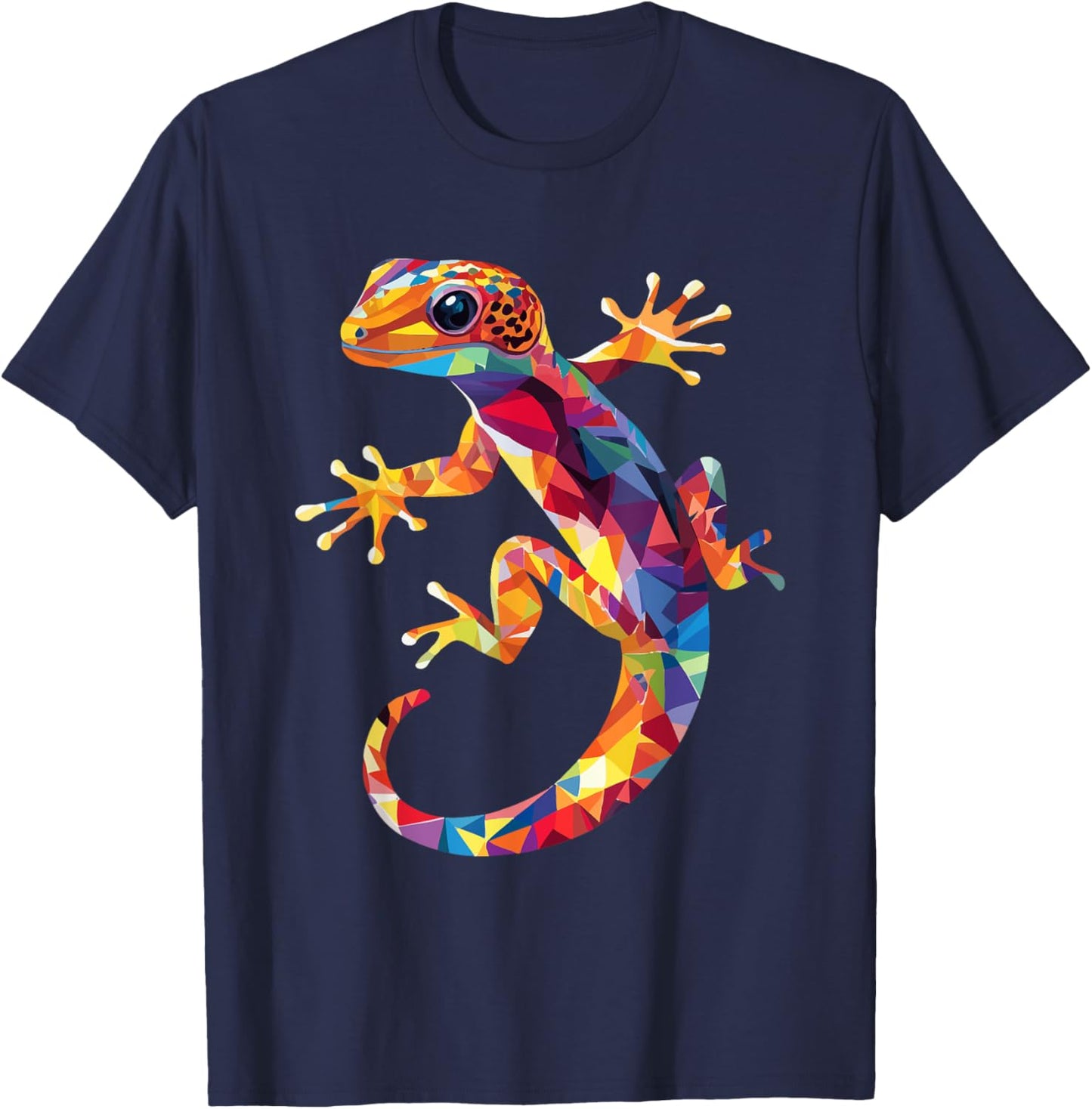 Leopard Gecko Color Pop Art Gecko Lovers T-Shirt - T-Shirt | Navy