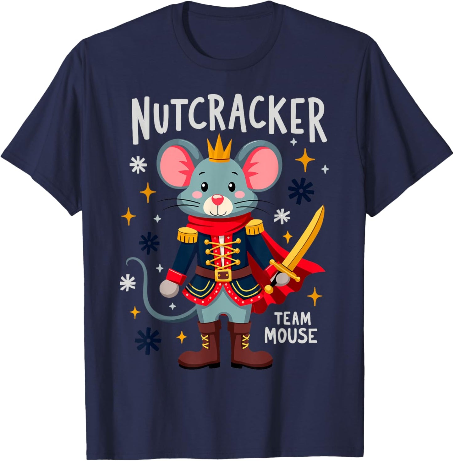 Nutcracker Team Mouse Xmas Party New Year Xmas Party T-Shirt - T-Shirt | Navy