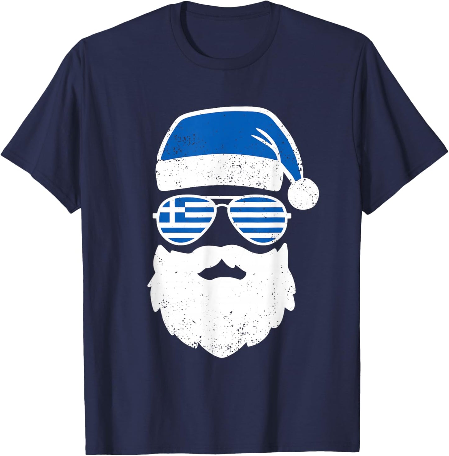 Funny Greek Christmas Pajama Funny Greek Matching Family T-Shirt - T-Shirt | Navy