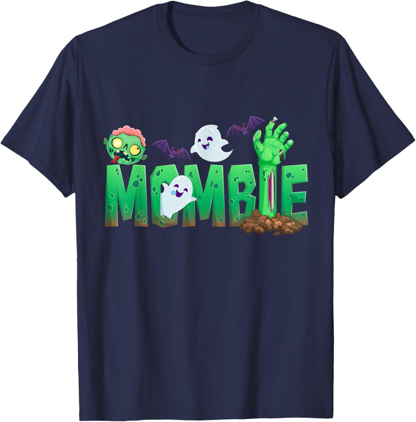Zombie Mom Funny Halloween Costume Graveyard T-Shirt - T-Shirt | Navy