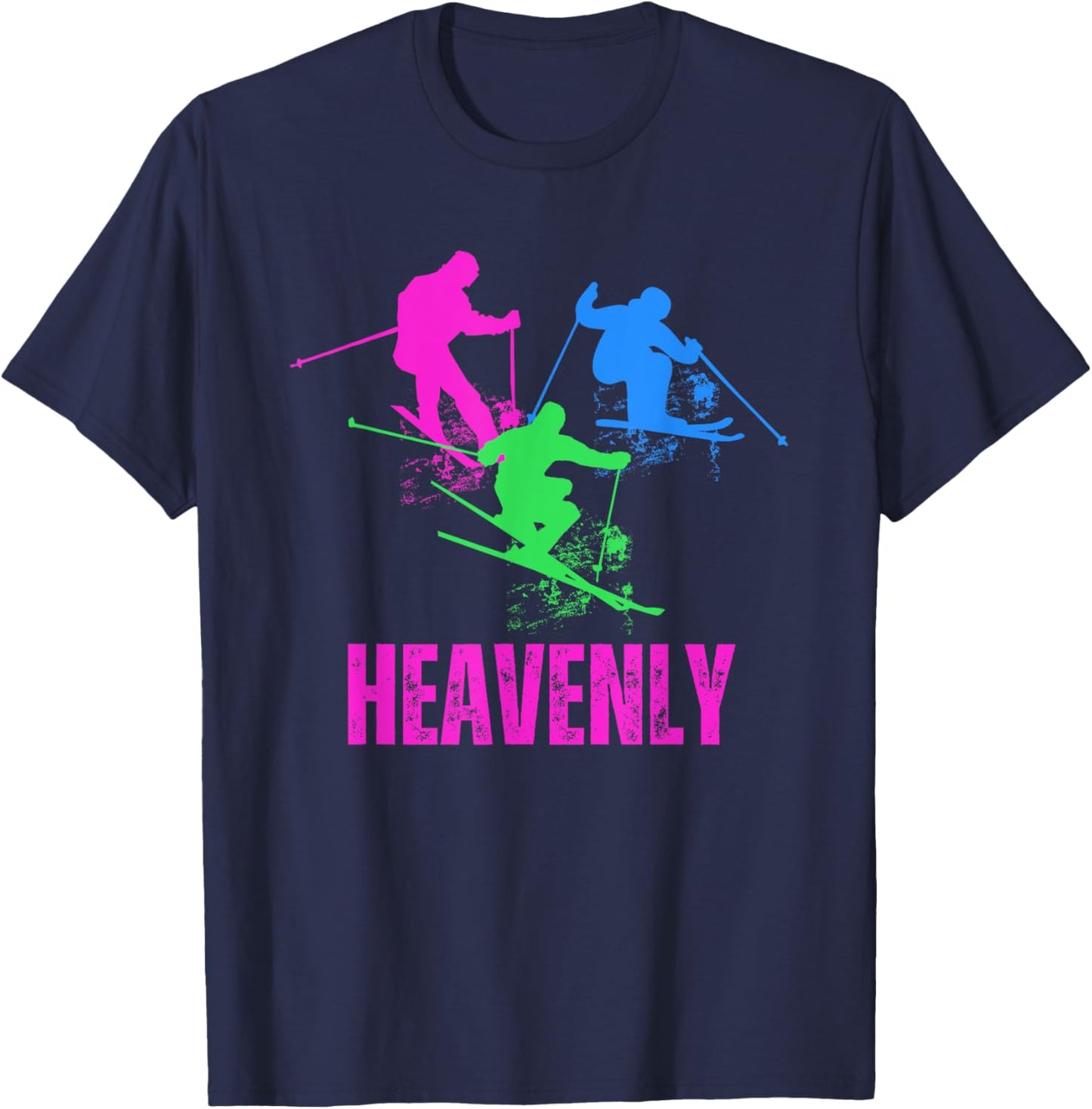 Heavenly California Ski Resort Skiers T-Shirt - T-Shirt | Navy