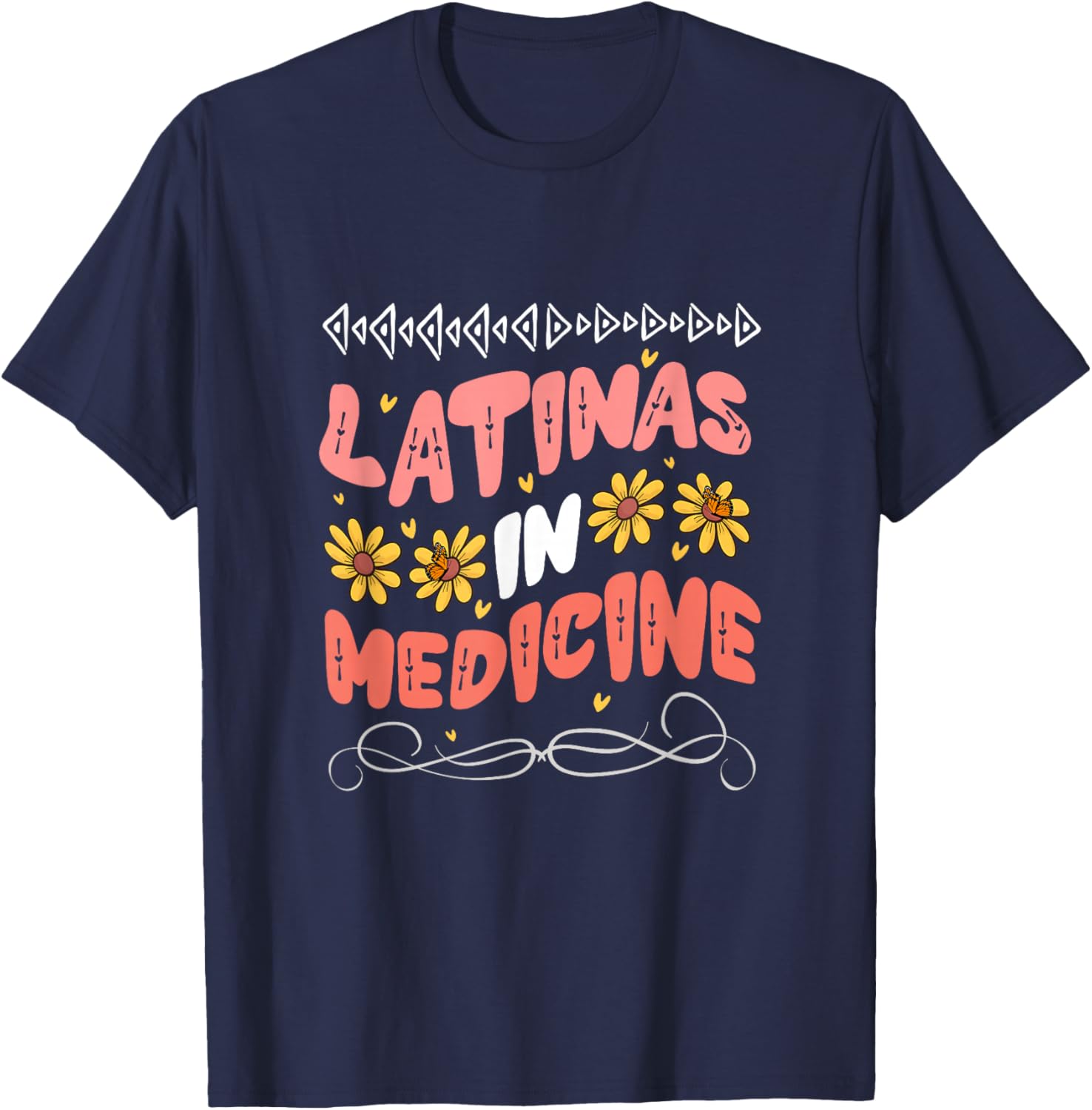 Latinas In Medicine Doctor Pride T-Shirt - T-Shirt | Navy