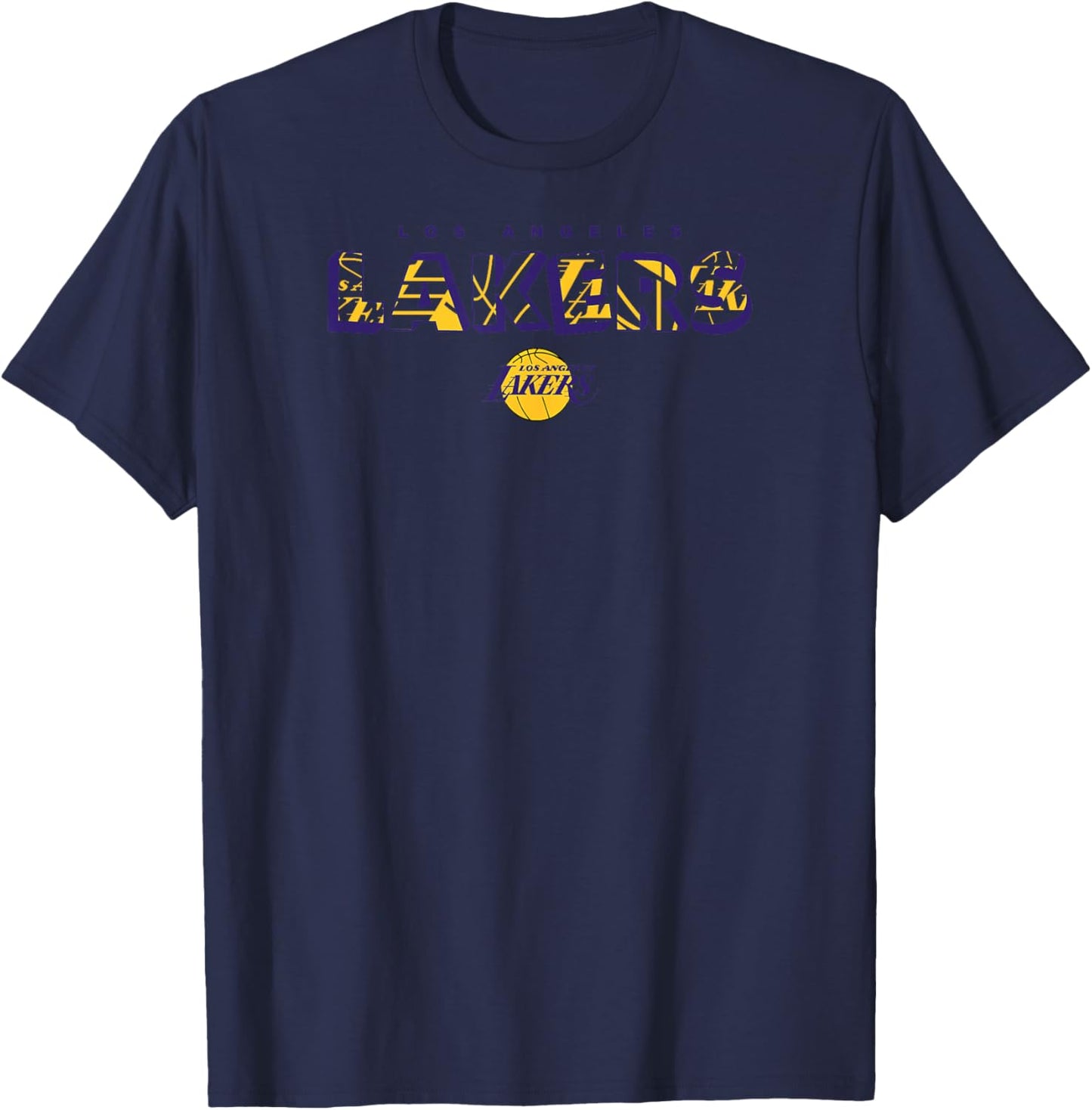 NBA - Los Angeles Lakers Logo Knockout White T-Shirt - T-Shirt | Navy