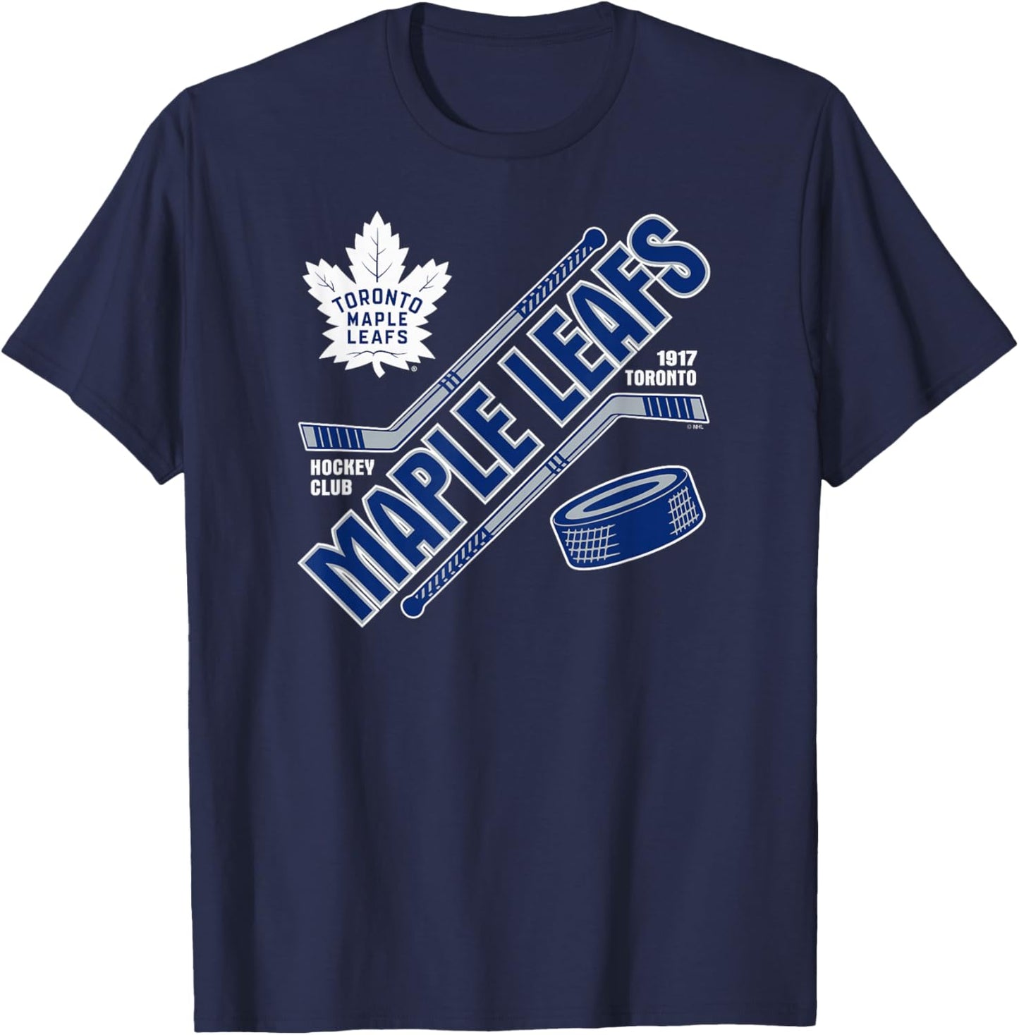 Toronto Maple Leafs Force Black Officially Licensed T-Shirt - T-Shirt | Navy